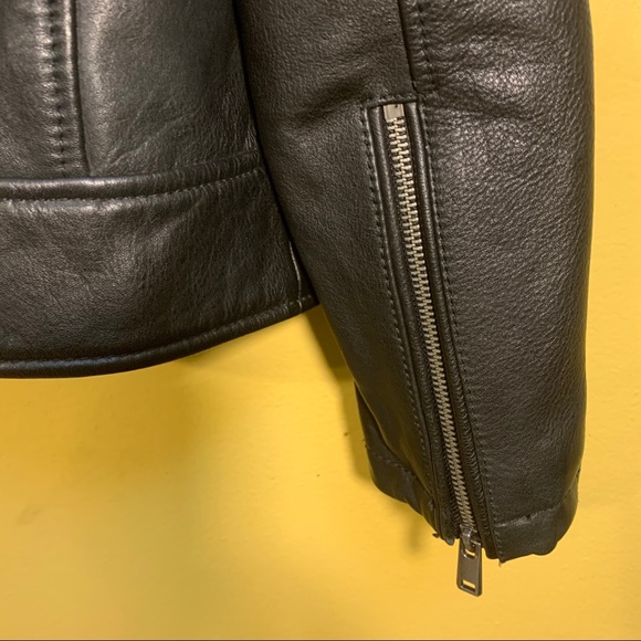 Wilsons Vintage USA Black Genuine Leather Jacket